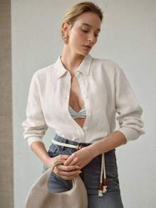 MOTF PREMIUM LINEN BUTTON UP SHIRT