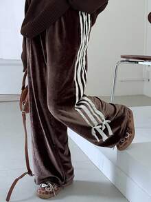 Dazy Kids Tween Girls Daily Casual Pants, Autumn - Brown - View 1