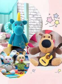 12PCS Glitter Eyes For Amigurumi - Sparkling 3D Plastic Craft Eyes (12-30mm) In 6 Colors, Doll-Making Supplies For Knitted Toys, Bears & Puppets (No-Scratch Design)