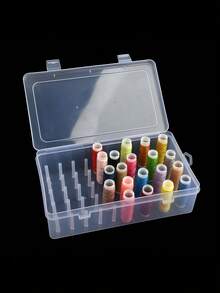 1PC 42 绕线缝纫线收纳盒，刺绣缝纫套装收纳盒，便携式大容量针架，便携式缝纫盒适用于 DIY 缝纫、刺绣和绗缝配件。