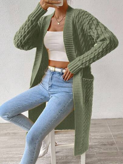 EURMUSE Women's Holiday Vacation Casual Versatile Knit Cardigan Sweater,Cardigans,Long Cardigans Woman,Petite,Tall