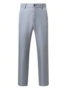 Manfinity Mode 男士双色翻领长袖西装外套和裤子休闲套装 - 灰色 - 查看 6