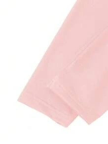 SHEIN 2 件套女童休闲优雅公主蝴蝶结和蝴蝶图案印花裙和紧身裤套装，适合春夏季、假日、夏季、旅行 - 灰色 - 查看 4