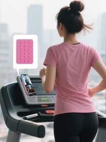 多功能方形硅胶吸盘防水手机支架，24 孔强力粘合硅胶吸盘适用于各种场景，用于固定手机并防止手机掉落，视频振动，手机自拍配件，硅胶手机握把，吸盘手机支架，用于自拍和视频的免提粘合手机握把，手机指握支架