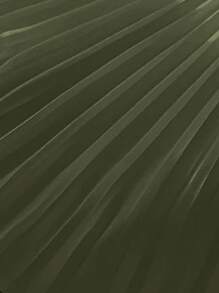 SHEIN Clasi 女士优雅百褶连衣裙，通勤、度假、约会的完美之选 - 橄欖綠 - 查看 3