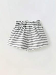 Maija Kids Maija Kids Pantalón de 3/4 con rayas y volantes para niña - Blanco - Ver 2