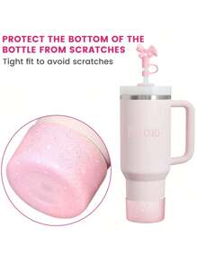 1pc Silicone Tumbler Sleeve, Anti-Scratch And Dented Protective Cover For Ice Cup, For 40oz & 30oz & 20oz Tumbler Travel Mugs, Compatible With Tumblers For Cup Accessories, Protective Cover For Sports & Outdoor Activities, For Cup - Multicolor - View 4