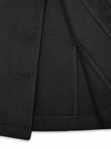 Franclia Women's Ruffle Collar Long Sleeve Short Overcoat, Winter Fall Cloth For Women - Black - View 6