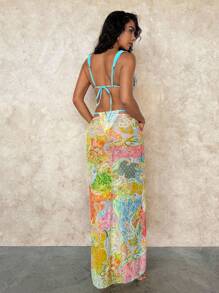 Swim Glamine Women's Paisley Print Swimwear Top, Suitable For Beach Vacation For Summer - Multicolor - View 7