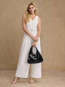 MOTF PREMIUM IRONMONGERY PU LEATHER TOP HANDLE BAG - Black - View 7