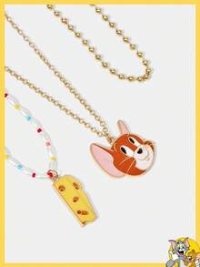 TOM & JERRY X SHEIN Cute Cartoon Mouse Pendant Necklace