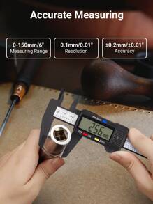 Teckwe 简约实用的多功能卡尺，带测量刻度显示