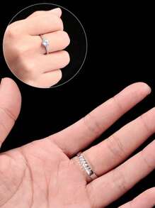 1/2/4pcs Transparent Ring Size Adjuster, Everyday Casual Tool - Clear - View 3