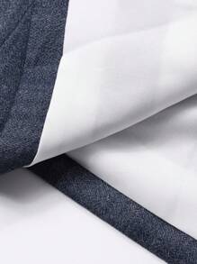 DAZY 女士宽松长袖口袋翻领休闲西装外套，秋季女装商务装 - 灰色 - 查看 7