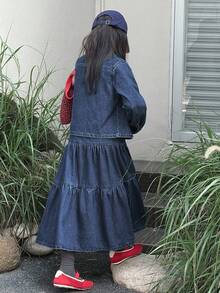 DAZY Tween Girls Daily Casual Denim Set - Blue - View 5