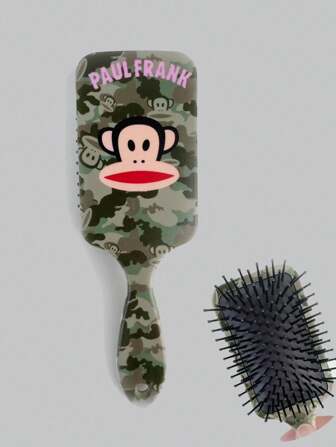 Paul Frank X ROMWE Cartoon Monkey & Camouflage Design Massage Hairbrush With Air Cushion For Scalp Massaging And Hair Styling