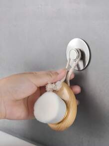 1套不锈钢磁性皂架浴室免打孔壁挂式皂架壁挂式沥水架挂钩家居浴室装饰夏季返校 - 銀色 - 查看 4