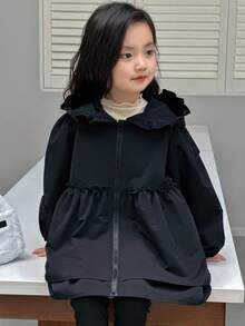 DAZY Young Girls Jacket, Fall Clothes - Navy Blue - View 8
