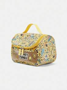 LOONEY TUNES X SHEIN 女士字母与卡通图案黄色手提包 - 黃色 - 查看 4