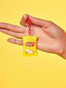 Lay's X SHEIN 薯片钥匙扣、包包挂钩 - 黃色 - 查看 2