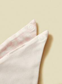 6pcs Baby Cotton Bibs, Ditsy Floral Embroidery Triangle Scarf, Suitable For Infants Under 3 Years Old, All Seasons