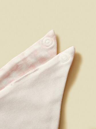 6pcs Baby Cotton Bibs, Ditsy Floral Embroidery Triangle Scarf, Suitable For Infants Under 3 Years Old, All Seasons