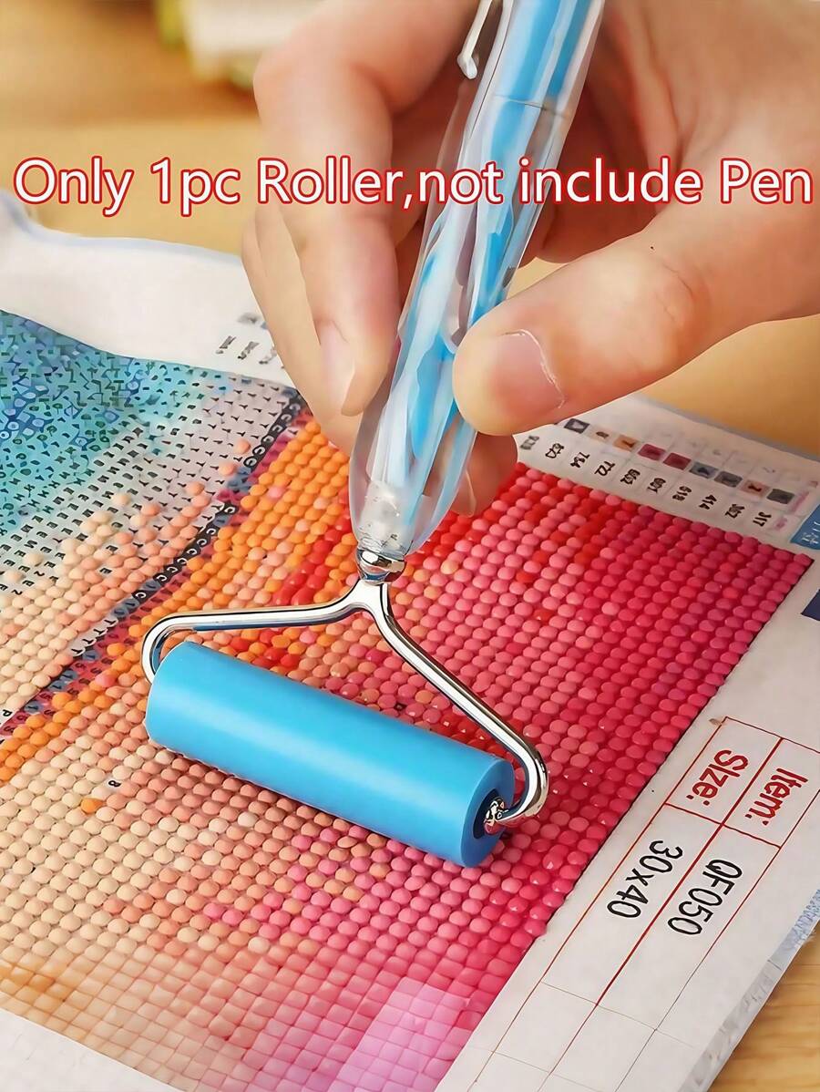 Incluye solo 1 rodillo de metal para pintura de diamantes, no incluye el mango/agarre, para pintura de diamantes DIY. - Multicolor - Ver 1