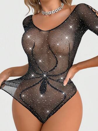Goth Gothic Dark Style Halloween Hollow Sheer Costume Set