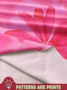 Soleia 大码女式休闲复古花卉印花上衣，适合夏季度假 - 彩色 - 查看 3