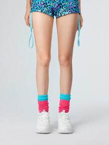 ROMWE 女士厚底休闲运动鞋，系带米色高台防水运动鞋，适合春秋季 - 白色 - 查看 2