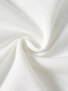 LE PETIT PRINCE X SHEIN Baby Boy Cartoon Star Print White Casual Cute Long Sleeve Crew Neck Sweatshirt And Yellow Striped Playful Pants Set - Multicolor - View 4