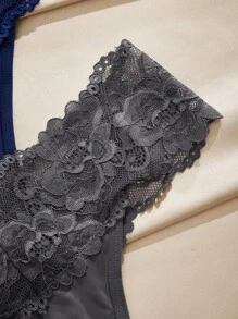 Charlaine 5 gói quần lót ren tương phản, đồ lót gợi cảm - Nhiều màu - Xem 4