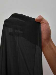 Viva Relle Đầm dự tiệc sang trọng, thanh lịch, sang trọng trễ vai, trang trí kim cương, chiffon xếp ly cỡ lớn cho nữ - màu đen - Xem 8