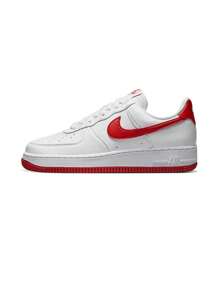 Nike Giày thể thao nữ Air Force 1 '07 màu trắng/trắng/vàng chanh/đỏ tươi DV3808-105 - Trắng/Trắng/Volt/Đỏ Gym - Xem 5