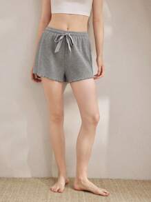 Ocili Waffle Knit Soft Comfortable Ruffled Hem Women Lounge Pants