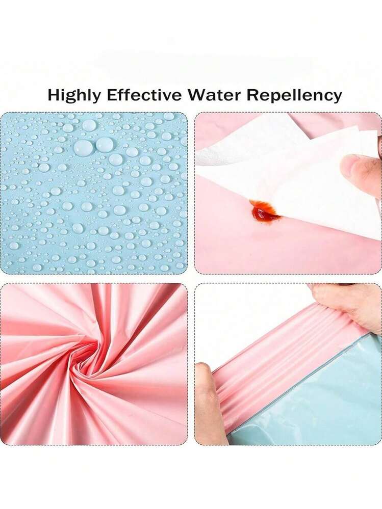 1pc/2pcs/4pcs Disposable Gender Reveal Party Supplies Plastic Gender Reveal Tablecloths Waterproof Pink And Blue Tablecloth For Birthday Shower Party Decorations - Multicolor - View 4