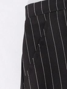 SHEIN 2pcs Set Teenage Elegant Dinner Striped Vest + Suit Pants
