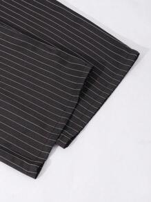 SHEIN 2pcs Set Teenage Elegant Dinner Striped Vest + Suit Pants
