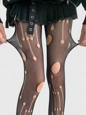 Goth Black High Elasticity Sexy Lady Tights/Pantyhose/Leggings