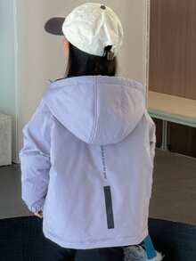 DAZY Girls Padded Coat, Fall - Purple - View 5