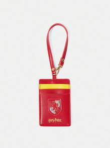 HARRY POTTER X SHEIN 红色字母图案大容量卡包钱包