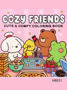 1PC Kids Coloring Books Set Educational Creative Drawing Doodle Art Activity Pages Gift For Boys Girls Animals Themes Thick Paper Children Learning Art Skills Development Gift Idea Series