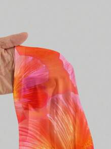 Aloruh 女式休闲全印花垂坠领长裙 - 彩色 - 查看 7