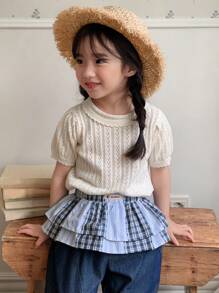 Dazy Kids Fustă în carouri pentru fete (mică)