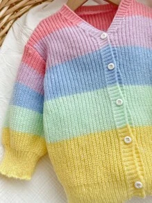 SHEIN Babygirl 彩色针织开衫，可爱百搭，秋冬 - 彩色 - 查看 5
