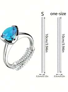 1/2/4pcs Transparent Ring Size Adjuster, Everyday Casual Tool - Clear - View 2