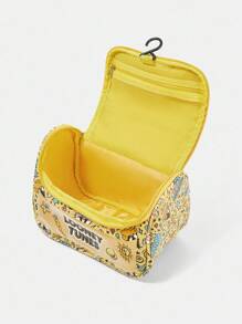 LOONEY TUNES X SHEIN 女士字母与卡通图案黄色手提包 - 黃色 - 查看 7