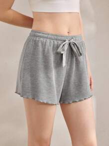 Ocili Waffle Knit Soft Comfortable Ruffled Hem Women Lounge Pants