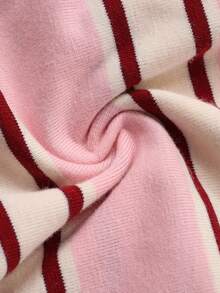 DAZY Tween Girl Casual Everyday Colorblock Striped Long Sleeve T-Shirt Fall,Winter - Pink - View 8
