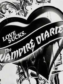 The Vampire Diaries X SHEIN Women's Casual Letter & Heart Print Round Neck Short Sleeve T-Shirt, Summer - White - View 3